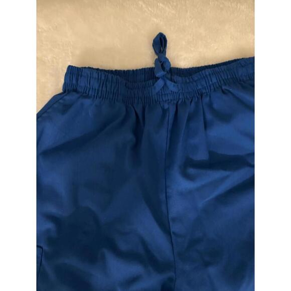 WORK FORCE WOMENS MEDIUM SCRUB‎ BOTTOMS BLUE DRAWSTRING - Picture 2 of 2